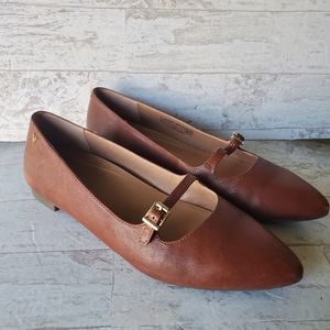 Vionic Delilah Mary Jane Leather Flats Size 9